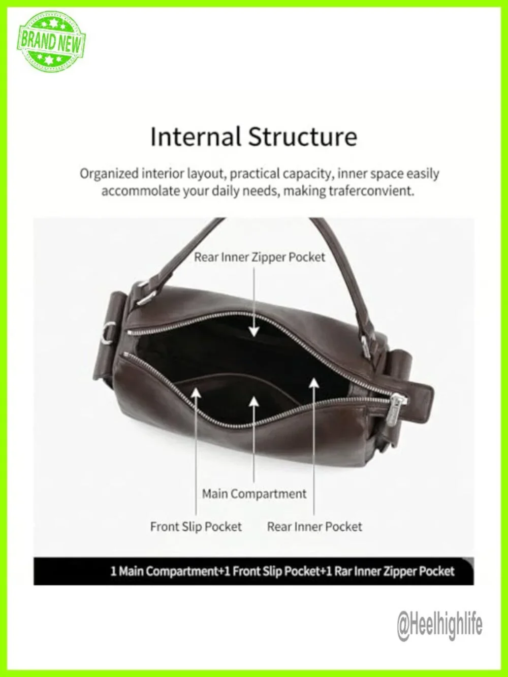 Vegan Leather Hobo Crossbody Bag with Adjustable Strap Satchel Purse